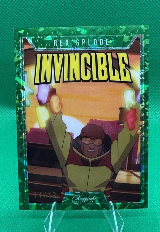 ULTRA RARE /13 Rex Splode Green Cracked Ice Boarder Invincible Keepsake Edition
