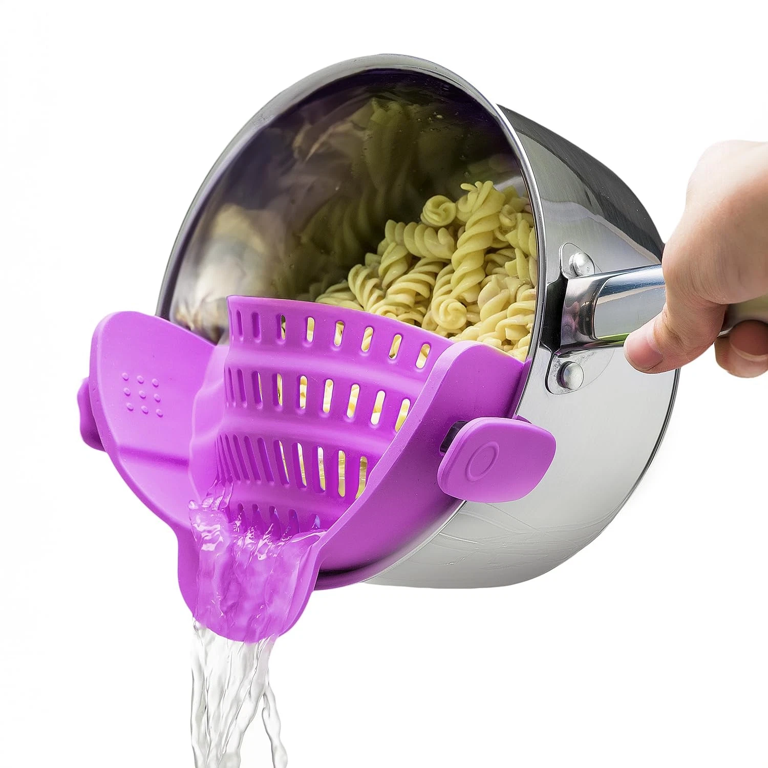 Snap N Strain Pot and Pasta Strainer - Strainers and Colanders - Adjustable S...