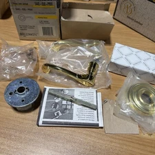 🔥🔥🔥Baldwin 5445-030-PRIV Privacy Door Lever Set Polished Brass
