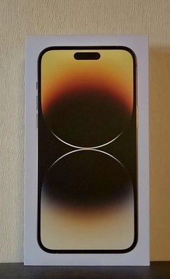 IPhone 14 Pro Verpackung Box Gold mit Zubehör (Ladekabel + Anleitung)