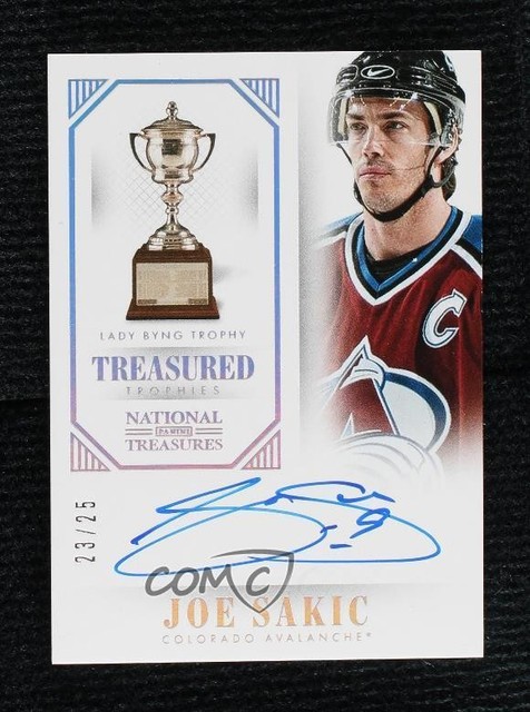 2013-14 National Treasures Treasured Trophies Lady Byng 23/25 Joe Sakic Auto HOF
