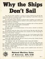 National Maritime Union [STRIKE FLYER] WHY THE SHIPS DON'T SAIL [1961] VG+ copy