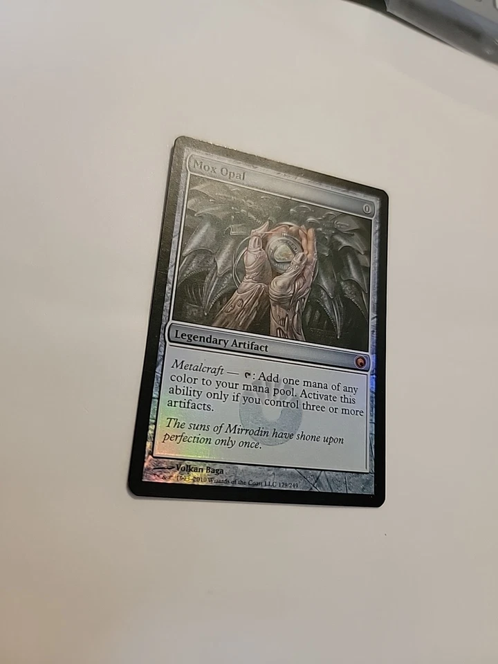 NM- Foil Mox Opal Scars of Mirrodin MTG Magic the Gathering 1st Edition Printing - Image 2 of 4