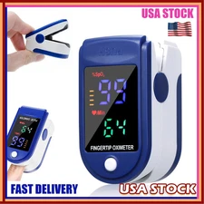 Finger Pulse Oximeter Blood Oxygen Saturation Meter SpO2 Heart Rate Monitor US