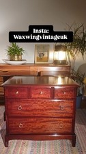 Stag Minstrel Mahogany 3 Over 2 Chest of Drawers Small Sideboard Vintage Retro