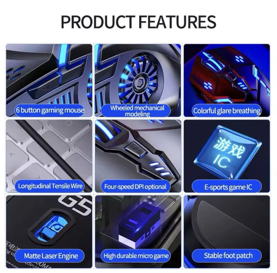 Ergonomic LED Gaming mouse - Image 4 of 4