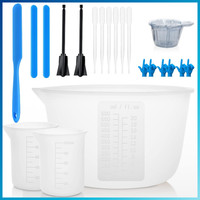 Silikon Messbecher Set 600Ml 100Ml Mit RüHrstäBchen Und Spatel FüR Epoxidharz