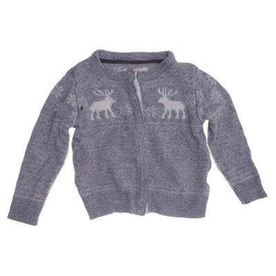 Hampton Republic, Strickjacke, Unisex (Kinder), Größe: 86/92, Grau/Weiß #Zl5