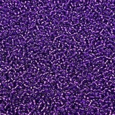 Miyuki Seed Beads 91345/11-1345 11/0 Silver Lined Magenta 24g