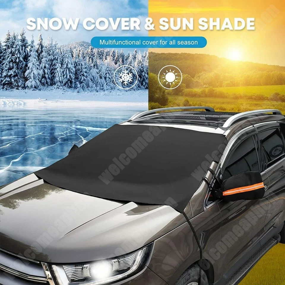 Car Snow Cover For GMC Acadia w/S-Hook Straps 600D Oxford Winter Car Cover - Image 2 of 4