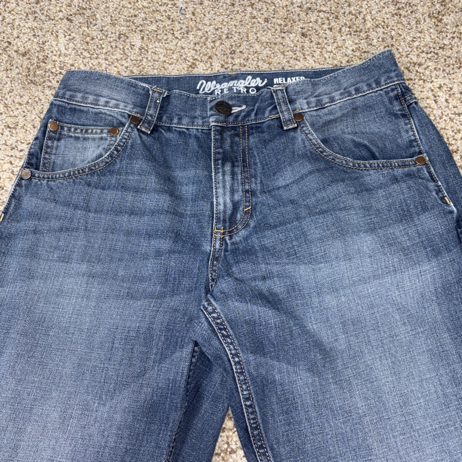 Wrangler Retro Jeans Men's 30x34 Relaxed Straight Denim Fits 30 X 33 - View 2