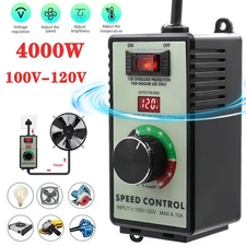 4000W AC Motor Speed Controller 110-120V 15A Voltage Regulator Variable Switch