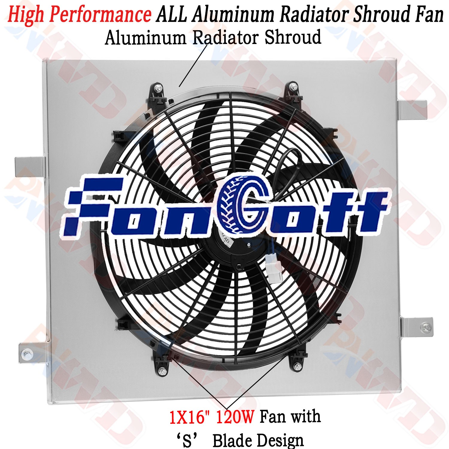 Radiator Shroud Fan For Jeep Wrangler JL Gladiator 3.0L 3.6L 2018-2023