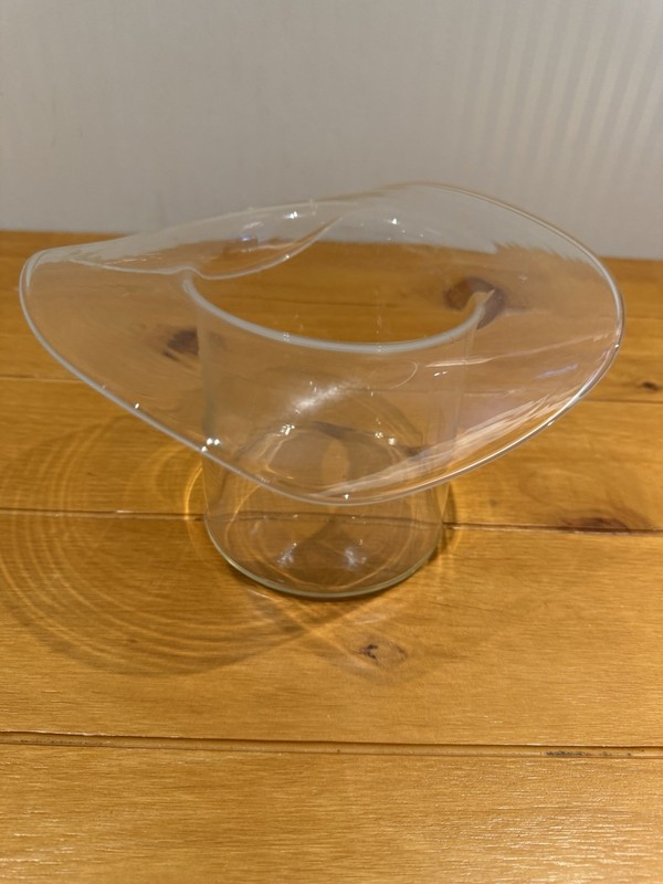 Blenko art Glass, Top Hat, Ice Bucket Base 1984 ￼