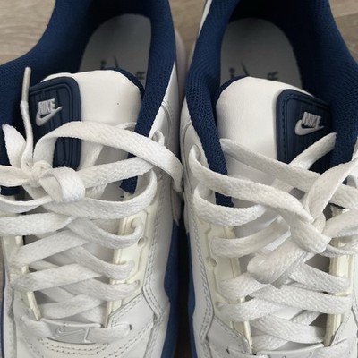 Nike Air Max LTD 3 Men's Low Top Leather Lace-Up Sneakers White/Blue 687977-114