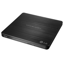 LG GP60NB50 External Ultra Slim Portable DVDRW, Black - Retail Pack