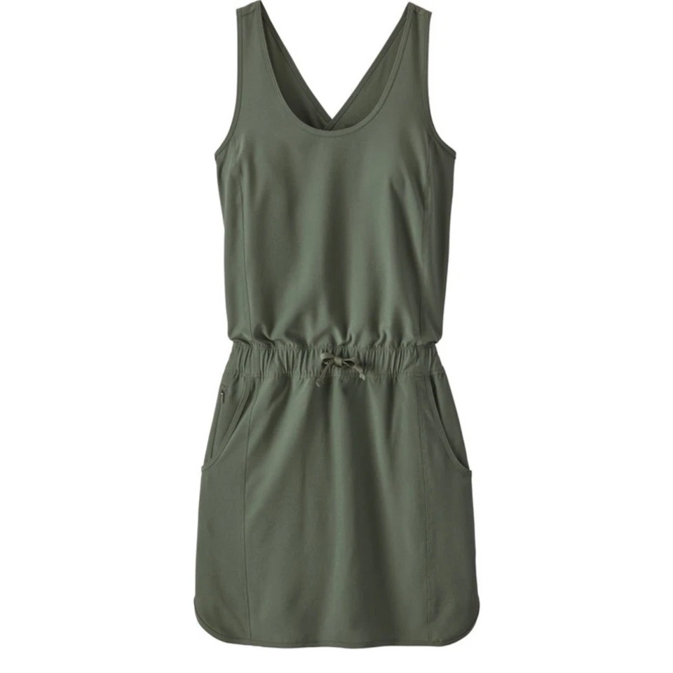 Vestido para mujer Patagonia Fleetwith rendimiento al aire libre verde talla XL senderismo $99 Foto 3 de 4