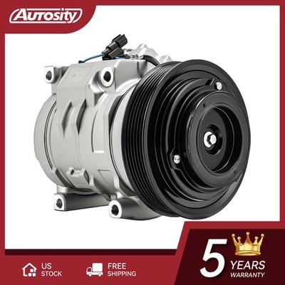 A/C Compressor w/ Clutches For Honda Accord 2008 2009 2010-2012 V6 3.5L 158335