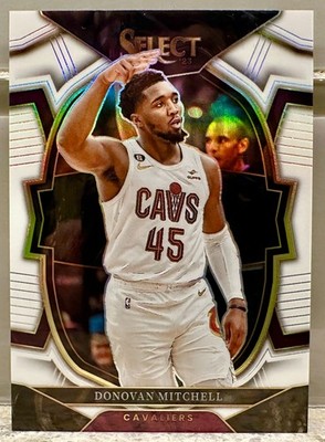 JERSEY # MATCH! 2022-23 Panini Select Donovan Mitchell #31 WHITE 45/149! CAVS!
