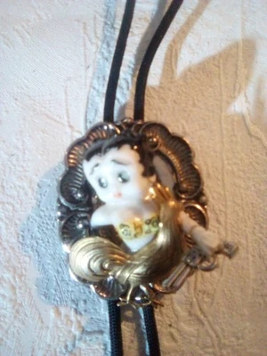 Unique Fun Hand Crafted Bolo Tie . Crafted By Debra. - Image 1 of 4