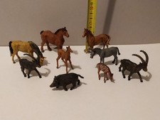 ELASTOLIN ENSEMBLE D'ANIMAUX DIVERS Plastique souple Lot 2
