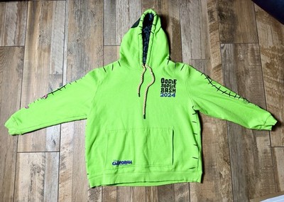 Disney Oogie Boogie Bash 2024 Hoodie Adult XL Green Fleece Pullover