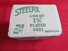 Steelpix 1-3/4" Steel Plated Metal Floral Stemming Picks (2,000 Pieces) Box #801