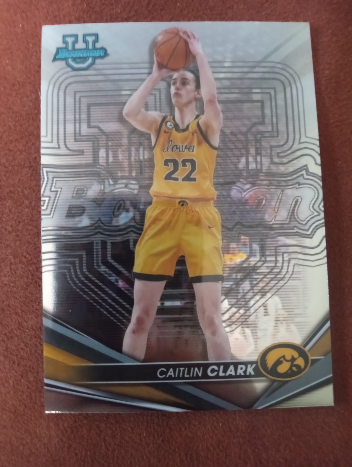 2022-23 Bowman University Best - Caitlin Clark #50 Silver (RC) Near Mint 