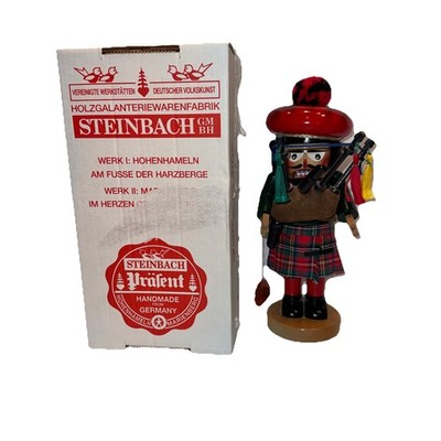 Steinbach Scottish Bagpiper Chubby Nutcracker S973 German Volkskunst Handmade