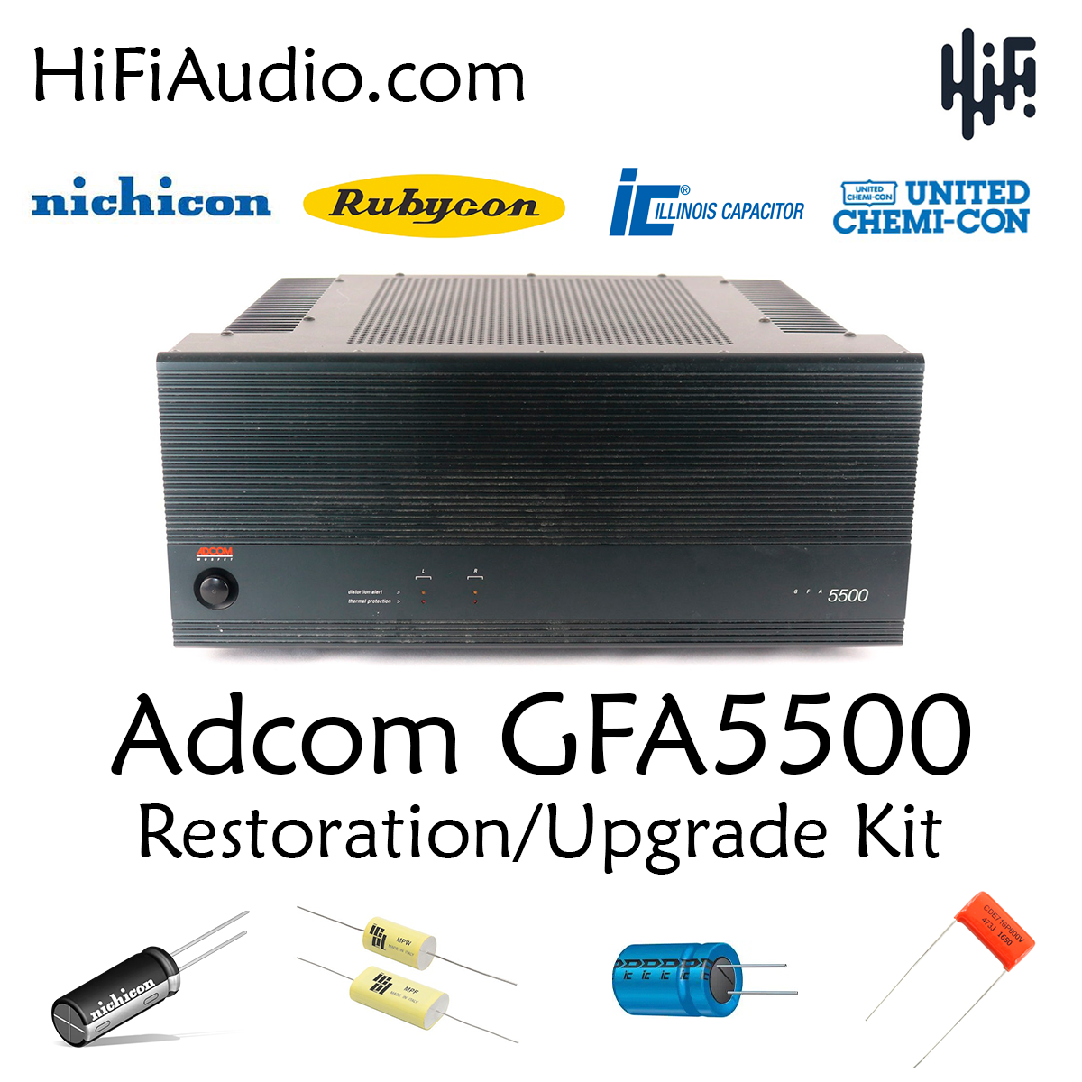 ami返金ページ Adcom GFP-555 II restoration recap upgrade kit repair filter