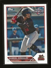 2023 Topps Pro Debut Gabriel Gonzalez Base Card Modesto Nuts (#PD-175)