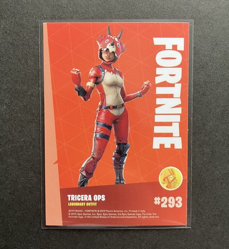 2019 Fortnite Series 1 Tricera Ops #293 Crystal Shard Cracked Ice 293 Panini - Picture 6 of 10