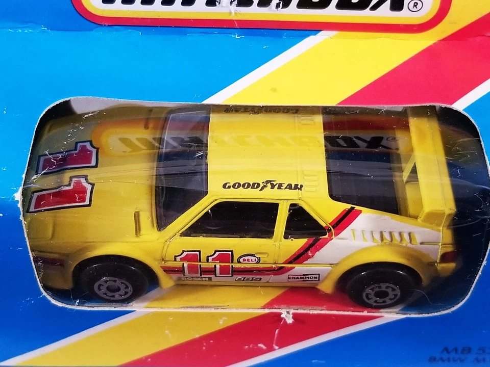 Matchbox BMW M1 / 1986 / MB52 / Unpunched Blue Window Box - Image 3 of 4