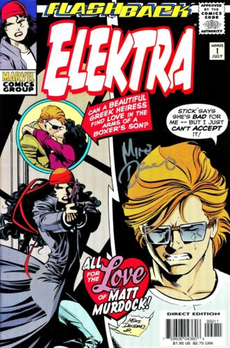 ELEKTRA #1 FLASHBACK SIGNED BY ARTIST MIKE DEODATO JR,