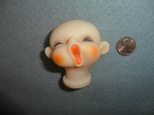 Vintage Vinyl Doll Head 2 1/2" Hong Kong