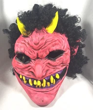 HALLOWEEN VTG 2002 THE PAPER MAGIC RED DEVIL DEMON MASK ADULT
