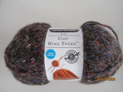 LOOPS AND THREADS. COZY WOOL.  TWEED   GOLDEN BROWN