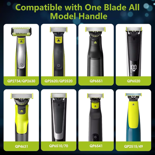 1-5 LAME DI RICAMBIO PER RASOIO ELETTRICO PHILIPS ONEBLADE/ONEBLADE PRO LAMETTE - Foto 2 di 13