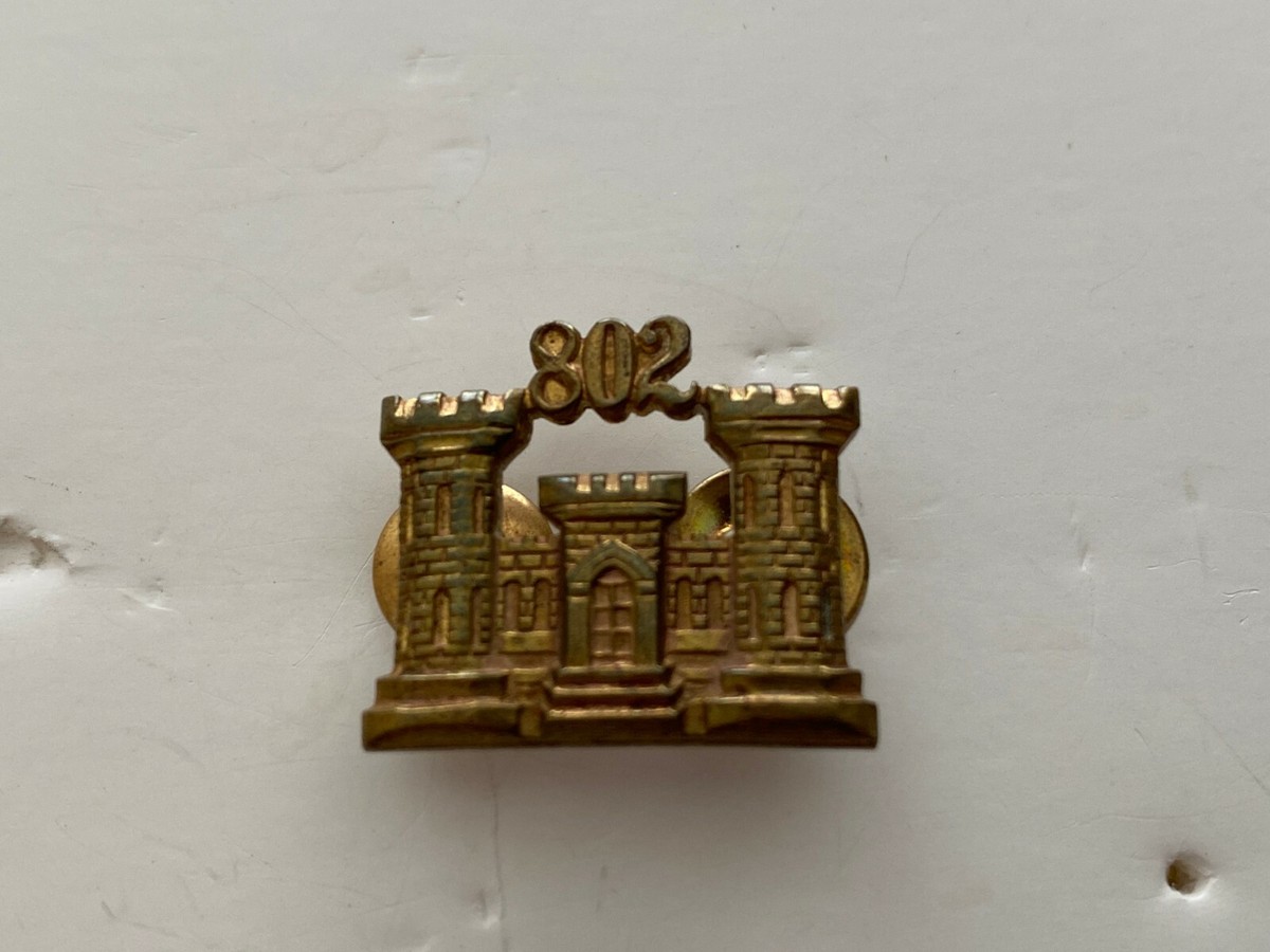 ⭐︎しんそ⭐︎ pk646 Original WW2 US Army Officers 802nd Aviation BN Branch