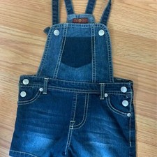 7 For All Mankind Girls Overall Shorts Size 4 T