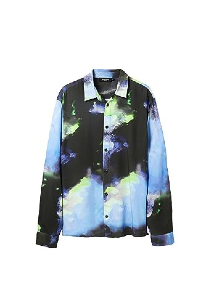 (TG. XXL) Desigual Cam_Lux 2000 Black Maglietta, Nero, XXL Uomo - NUOVO