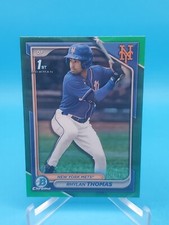 Rhylan Thomas 2024 Bowman Chrome #BCP-217 1st Bowman True Green Refractor 49/99