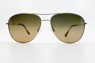MauiJimマウイジムクリフハウスMJ-247-16 59-15 120 Maui Jim Cliff House MJ247-16 Gold Bronze Polarized Sunglasses 59