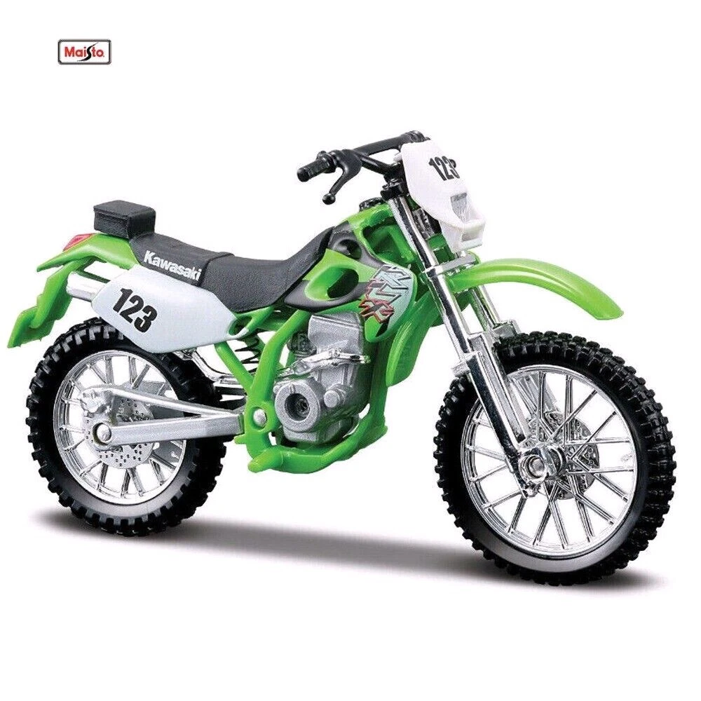 Green Kawasaki KLX 250SR 118 Kids Diecast Dirt Bike Motocross Motorcycles Toy 90159313007 eBay