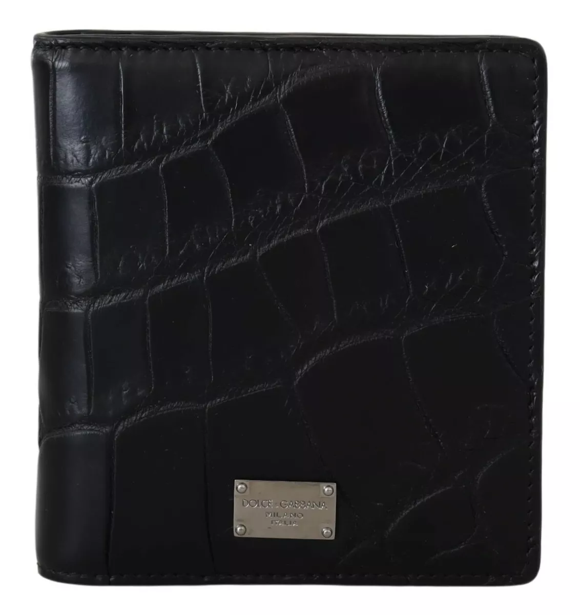 Dolce & Gabbana Calfskin Card Holder With Black Logo