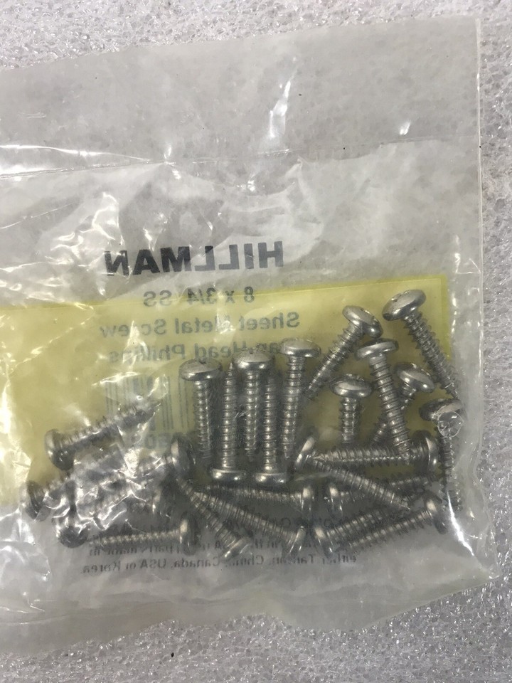 Filippo III 100 Viti Lamiera Testa Piatta #8x1" Acciaio Inox 18-8 Phillips - Per Fai Da Te E Lavori Di Bricolage Silent Block M8 - Foto 2