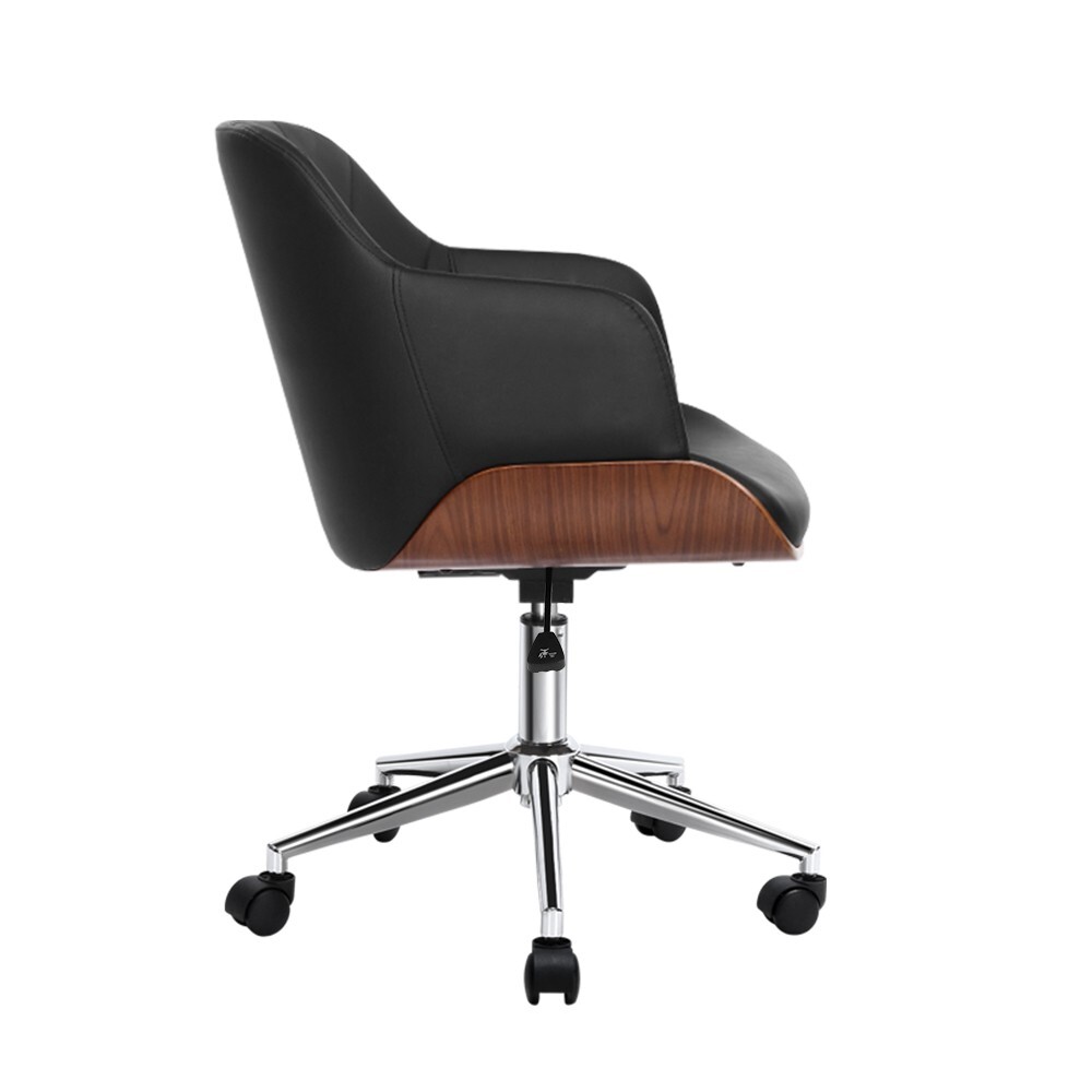 Artiss Wooden Office Chair Computer PU Leather Desk Chairs Executive