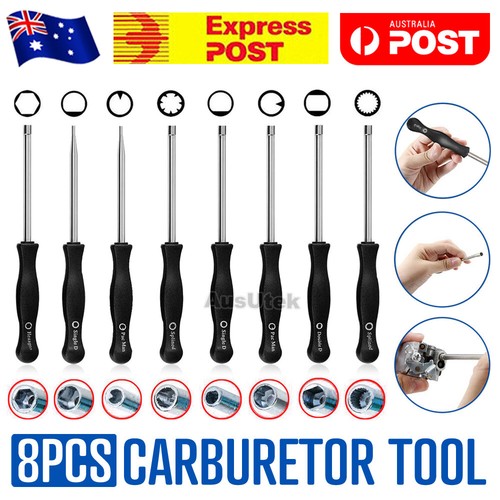 8x Splined Handle Carburetor Adjustment Tool Kit Adjusting Carb