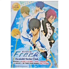 DVD Anime FREE Iwatobi Swim Club Season 1 2 3 1-37  6 Movies, OVA English DUB