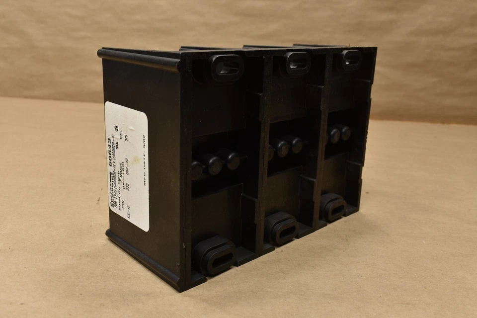 FERRAZ SHAWMUT 68643 Power Distribution Block 3 POLE 600V CU - Image 4 of 4